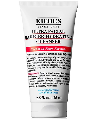Kiehl's Since 1851 Ultra Facial Barrier-Hydrating Cleanser, 2.5oz