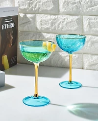 The Wine Savant Vintage Art Deco Coupe Glasses