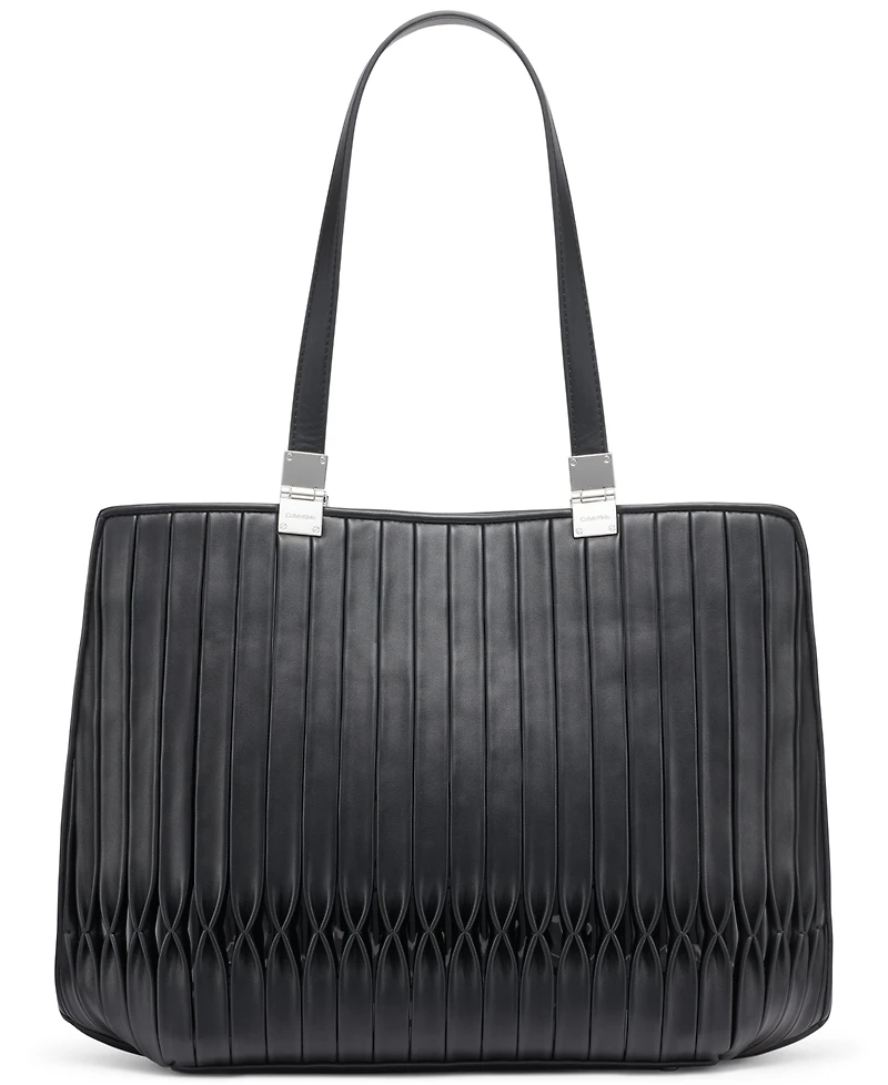 Calvin Klein Granite Pleated Tote Bag