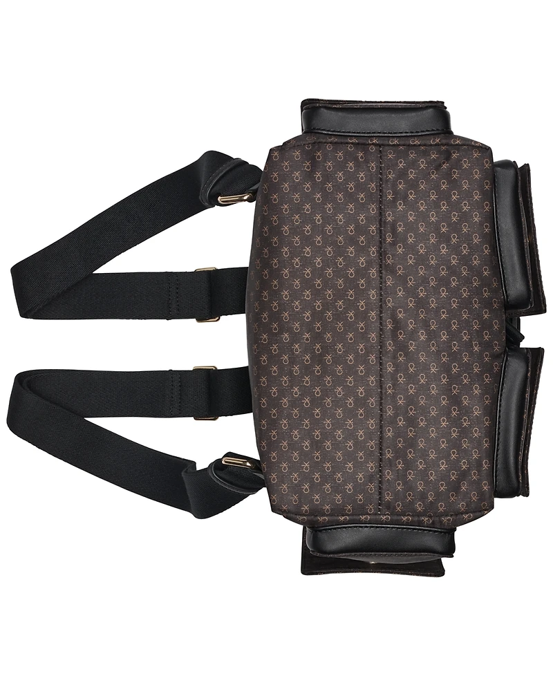Calvin Klein Elora Nylon Mini Signature Front Buckle Backpack