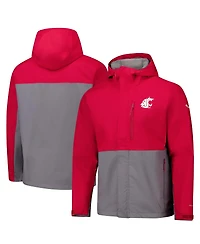 Columbia Men's Crimson Washington State Cougars Field Bound Omni-Tech Full-Zip Jacket