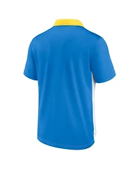 Nike Men's White/Powder Blue Los Angeles Chargers Rewind Pique Polo Shirt
