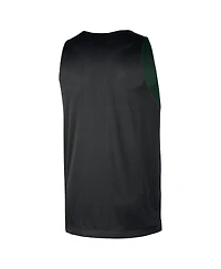 Nike Men's Hunter Green/Black Milwaukee Bucks Courtside Reversible Mesh Practice Jersey