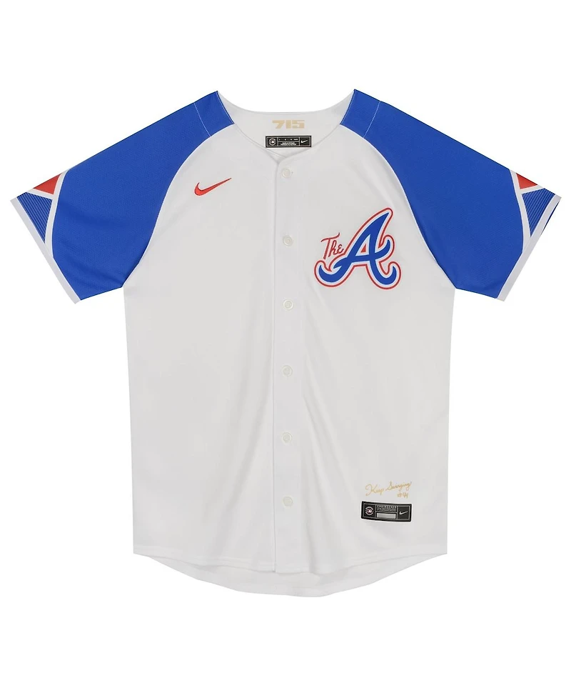Nike Preschool White Atlanta Braves City Connect Jersey