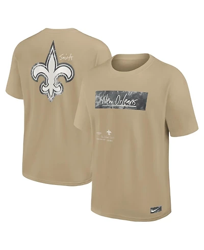 Nike Men's Tan New Orleans Saints Statement Max90 T-Shirt