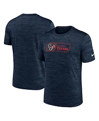 Nike Men's Navy Houston Texans Velocity Jock Tag Performance T-Shirt