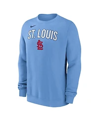 Nike Men's Light Blue St. Louis Cardinals Pullover Sweatshirt