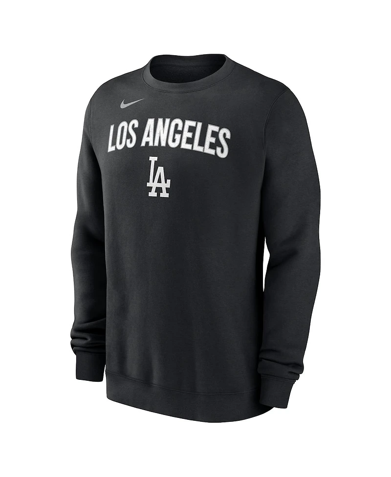 Nike Men's Black Los Angeles Dodgers Pullover Sweatshirt