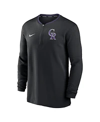 Nike Men's Black Colorado Rockies Authentic Collection Performance Half-Zip Top