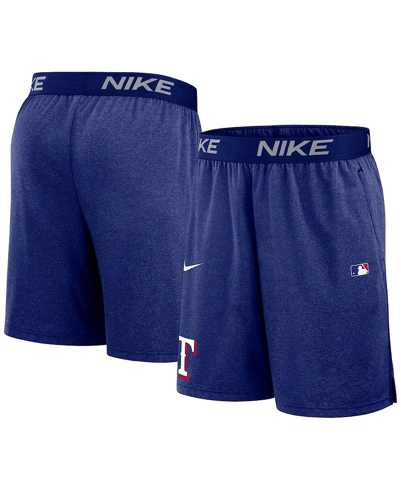 Nike Men's Royal Texas Rangers Authentic Collection Performance Knit Shorts