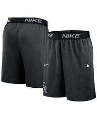 Nike Men's Black Colorado Rockies Authentic Collection Performance Knit Shorts