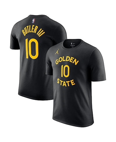 Jordan Men's Jimmy Butler Iii Black Golden State Warriors Statement Edition Name Number T-Shirt