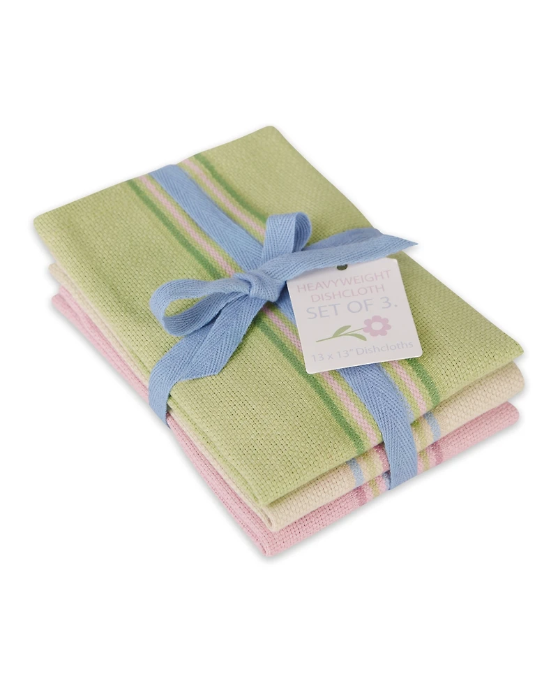 Design Imports Easter Basket Heavyweight Essentials Dishcloth, Set of 3