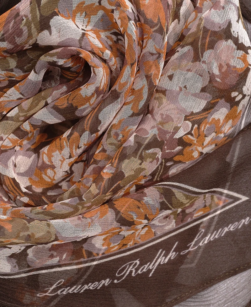 Lauren Ralph Lauren Pre-Spring Floral Diamond Scarf