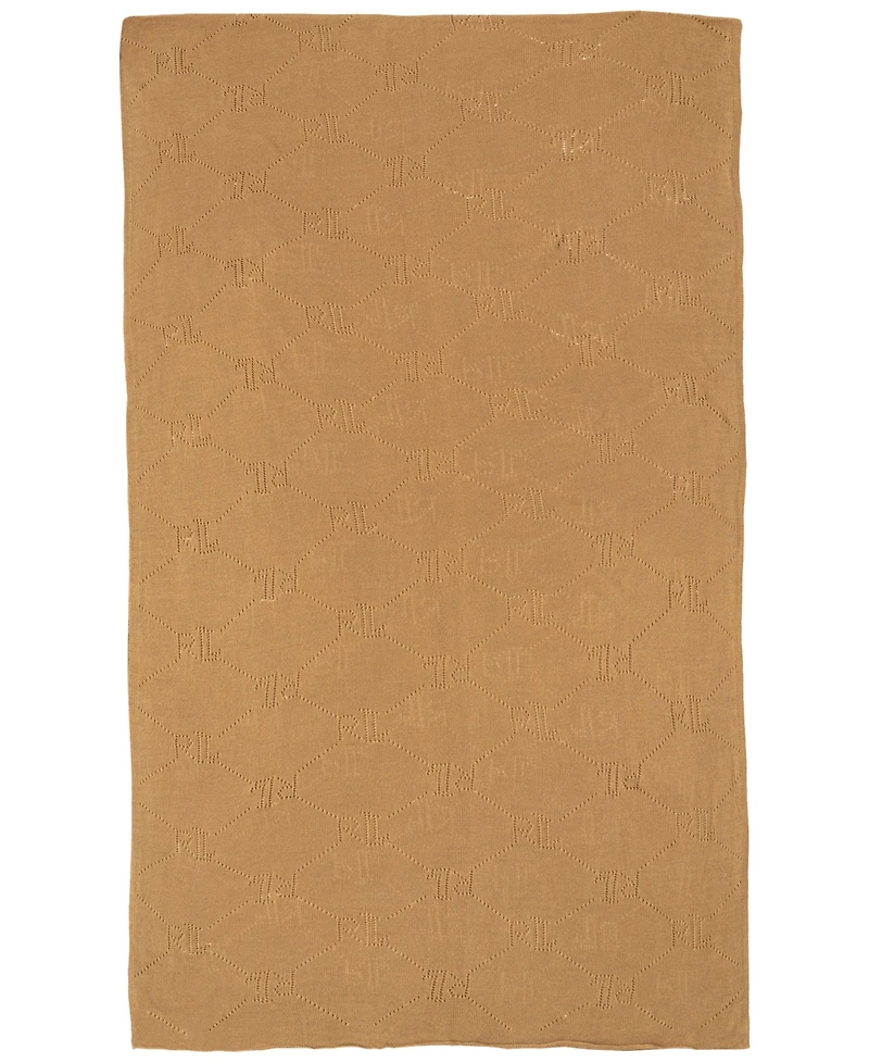 Lauren Ralph Pointelle Logo Wrap