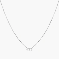 Sterling Silver Emmeline Three Charms Necklace – Sun-Kissed Style, Everyday Sparkle