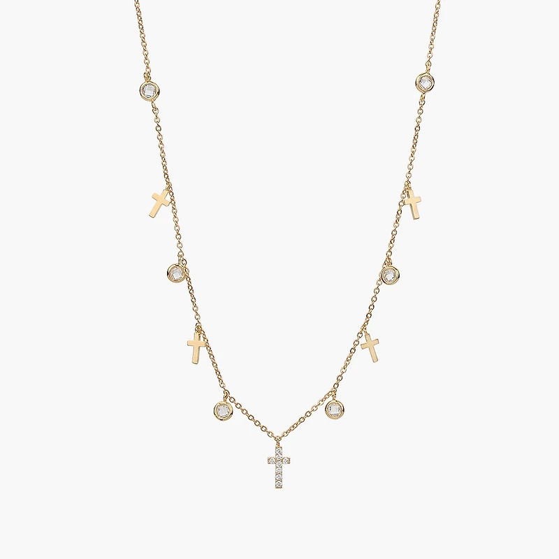 Anela Cross Pendant Necklace