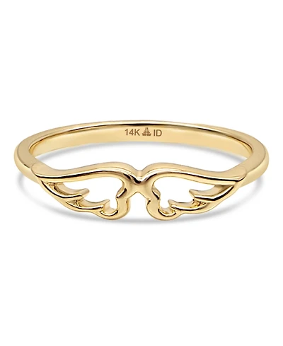 Devata Angel Wings Ring in 14K Gold, Size approx. grams