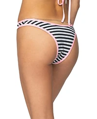 Edikted Women's Jayla Striped Bikini Bottom