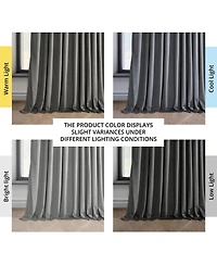 Half Price Drapes Extra Wide Heritage Plush Velvet Room Darkening Curtain