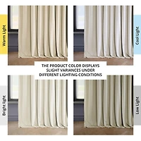 Half Price Drapes Extra Wide Heritage Plush Velvet Room Darkening Curtain