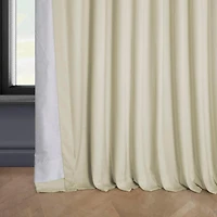 Half Price Drapes Extra Wide Heritage Plush Velvet Room Darkening Curtain