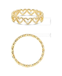 Devata Sweet Heart Ring in 14K Gold, Size 9, approx. 2.6 grams