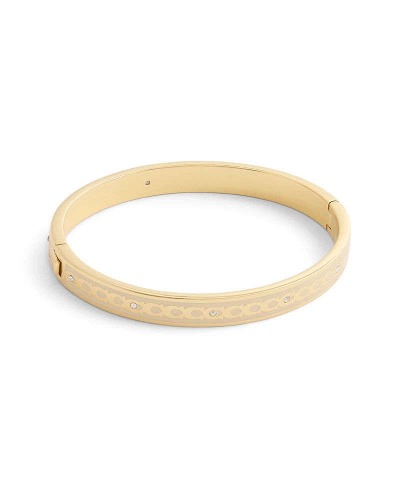 Coach Signature Faux Stone C Enamel Bangle Bracelet