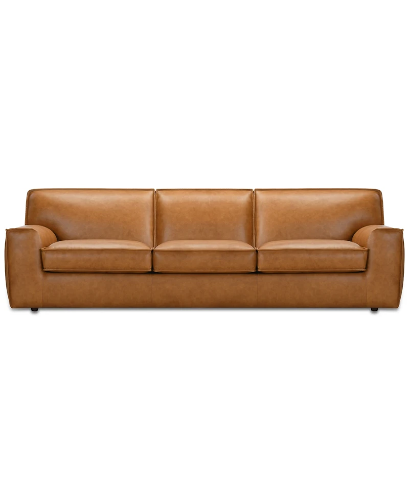 Glympton 110" Leather Sofa, Exclusively at Macy's