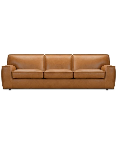 Glympton 110" Leather Sofa, Exclusively at Macy's