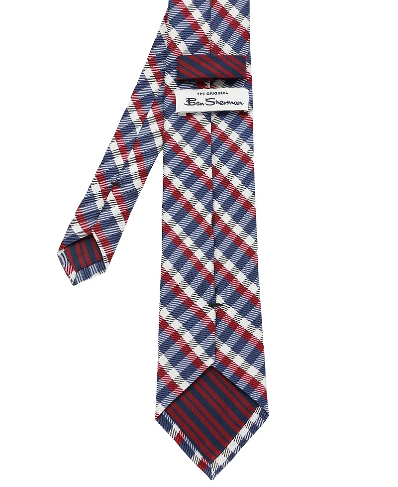 Ben Sherman Men's Plaid Silk Tie