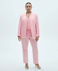 Mango Women's Linen Suit Vest