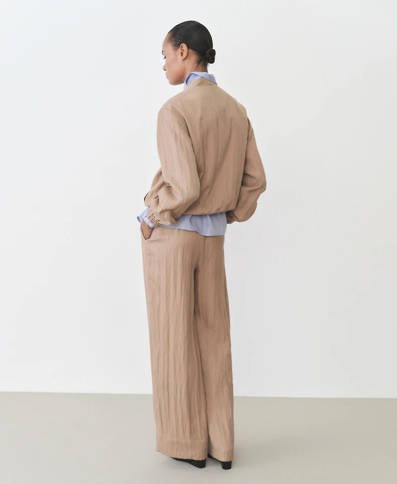 Mango Women's Lyocell Bomber Jacket