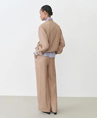 Mango Women's Lyocell Bomber Jacket