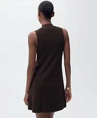 Mango Women's Perkins-Neck Knitted Dress