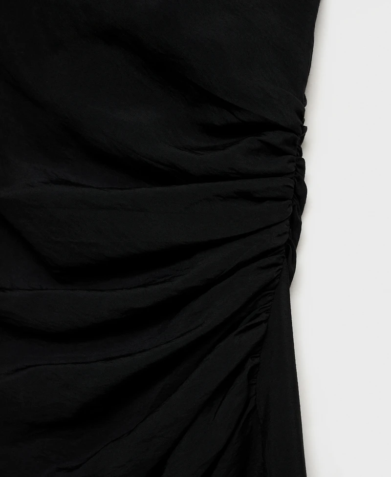 Mango Women's Draped Straight Dress