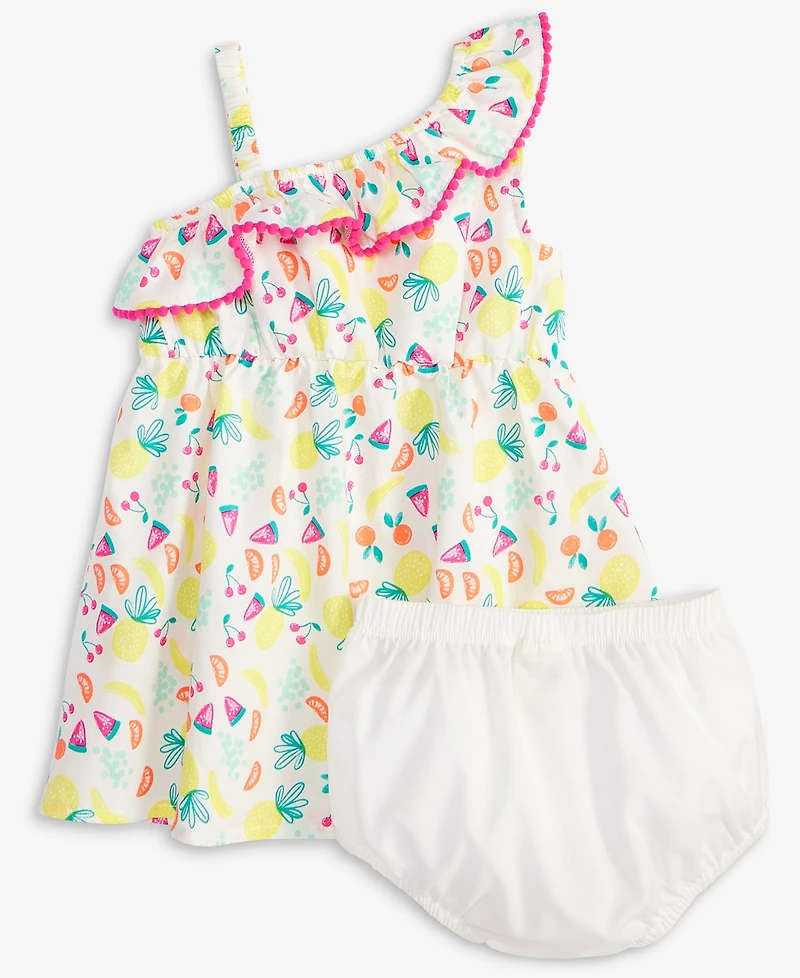 First Impressions Baby Girls Fruit Toss Printed Dress & Bloomer, 2 Piece Set, Exclusively at Macy's