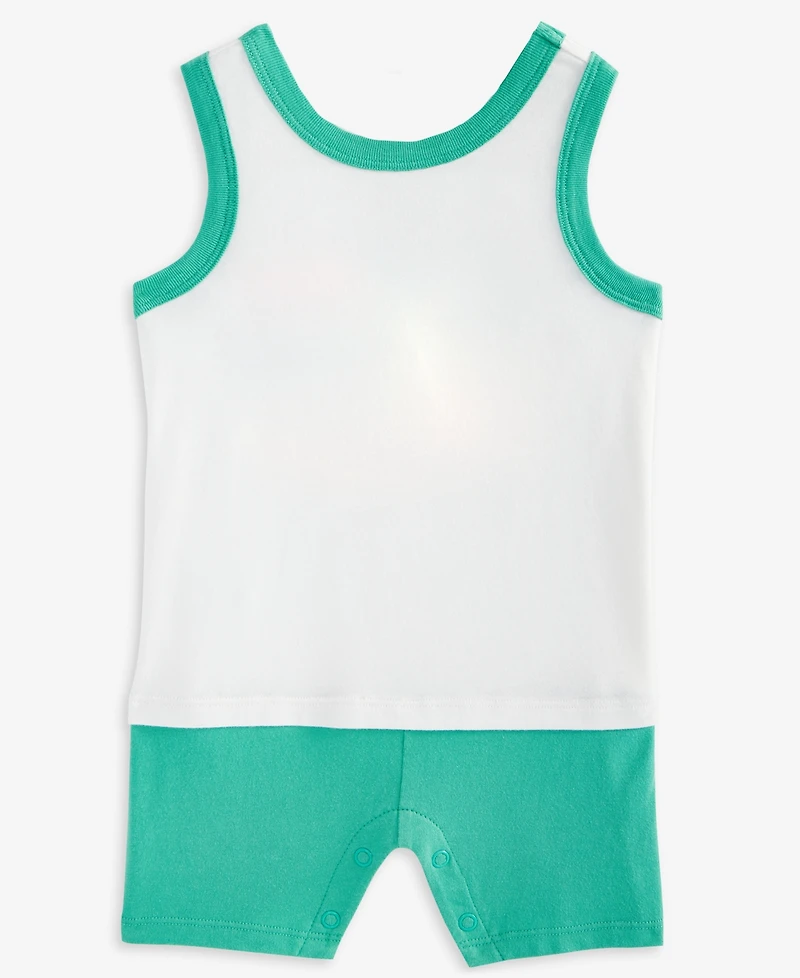 First Impressions Baby Boys Dog Graphic Colorblocked Sunsuit, Exclusively at Macy's