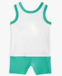 First Impressions Baby Boys Dog Graphic Colorblocked Sunsuit, Exclusively at Macy's