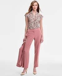Kasper Women's Stretch Crepe Slim Leg Pant