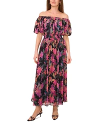 Vince Camuto Women's Off-The-Shoulder Puff-Sleeve Maxi Dress
