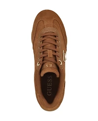 Guess Women's Gabiey Low Profile Suede Lace-Up Sneakers