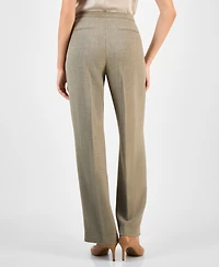 Kasper Women's Mid Rise Straight Leg Pants, Regular & Petite