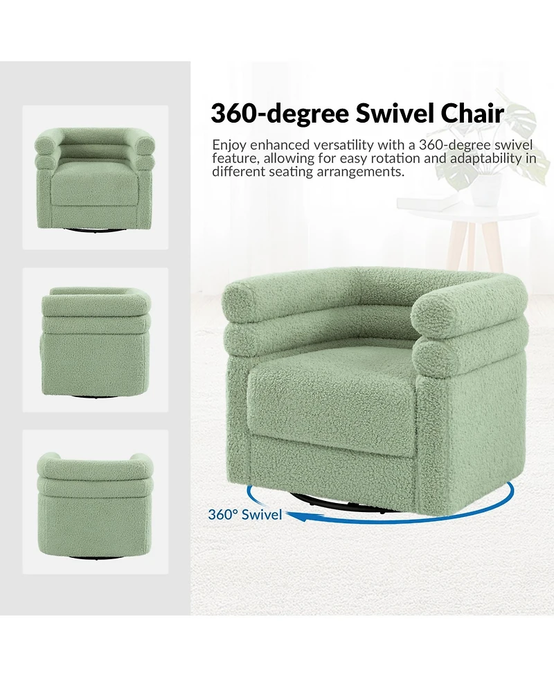 Donat Modern Swivel Barrel Swivel Chair