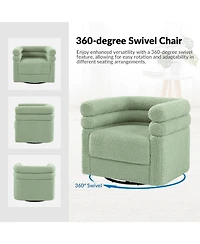 Donat Modern Swivel Barrel Swivel Chair