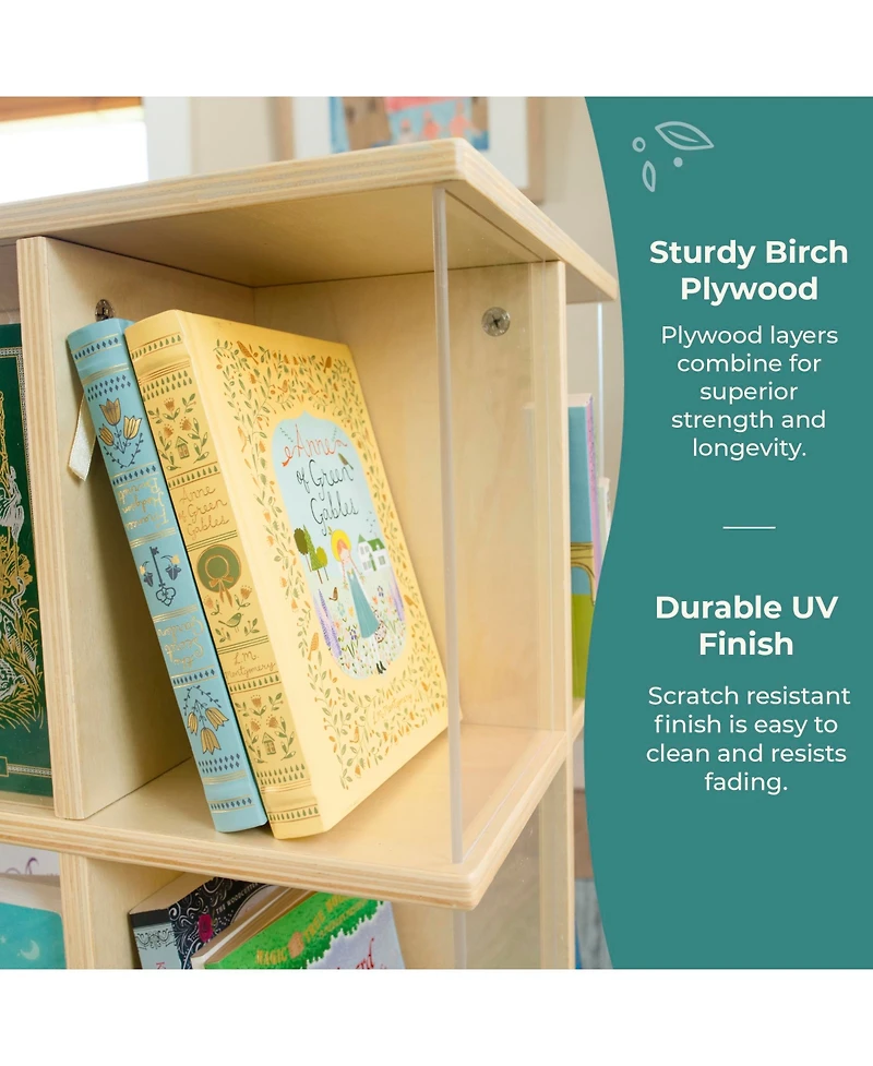 Guidecraft EdQ Rotating 3 Tier Book Display