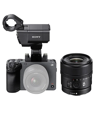 Sony FX30 Super 35 Cinema Line Camera with Xlr Handle Unit and E 15mm f/1.4 G Lens