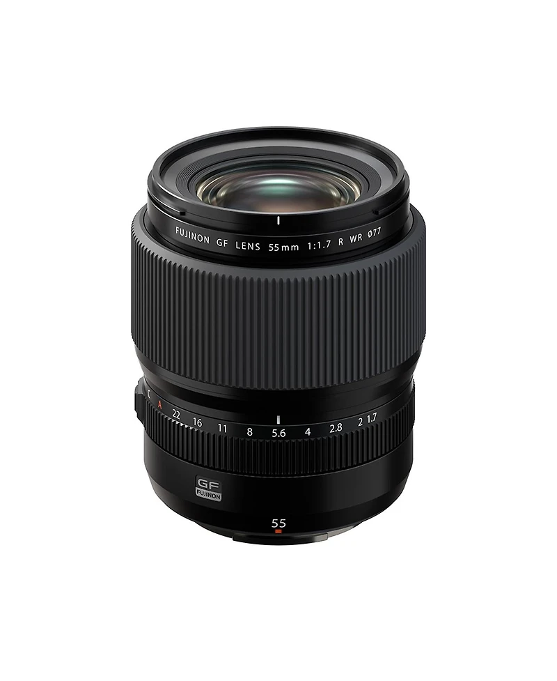 Fujifilm Fujinon Gf 55mm f/1.7 R Wr Lens, Bundle with Hoya 77mm Uv and Cpl Filters