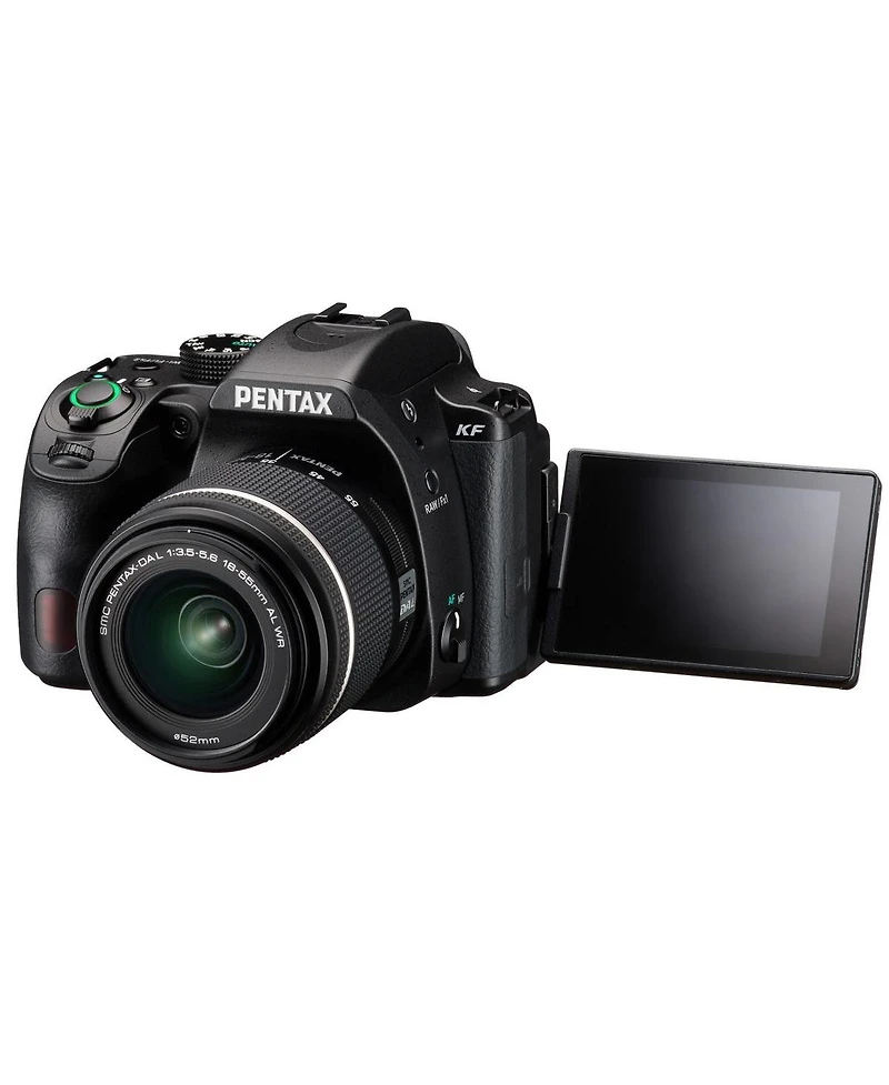 Pentax Kf Dslr Camera with Da L 18-55mm f/3.5-5.6 Al Wr Lens, Black