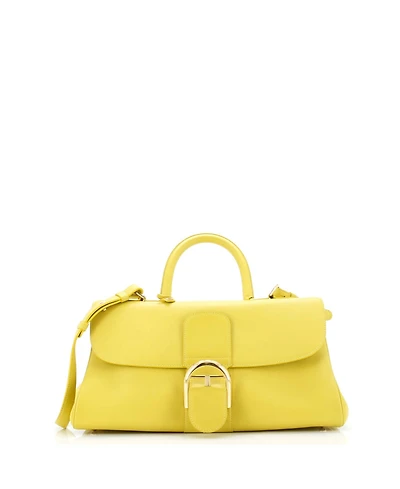 Pre-Owned Delvaux Small East West Brillant Top Handle Bag Leather